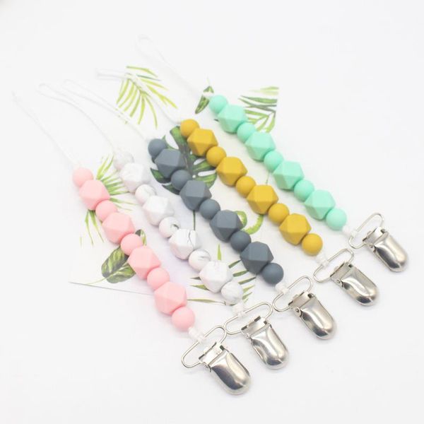 pacifiers# dhl 200pcs silicone teething pacifier clips with safe abs beads chain holder for nipples baby chew toys
pacifiers# dhl 200pcs silicone teething pacifier clips with safe abs beads chain holder for nipples baby chew toys