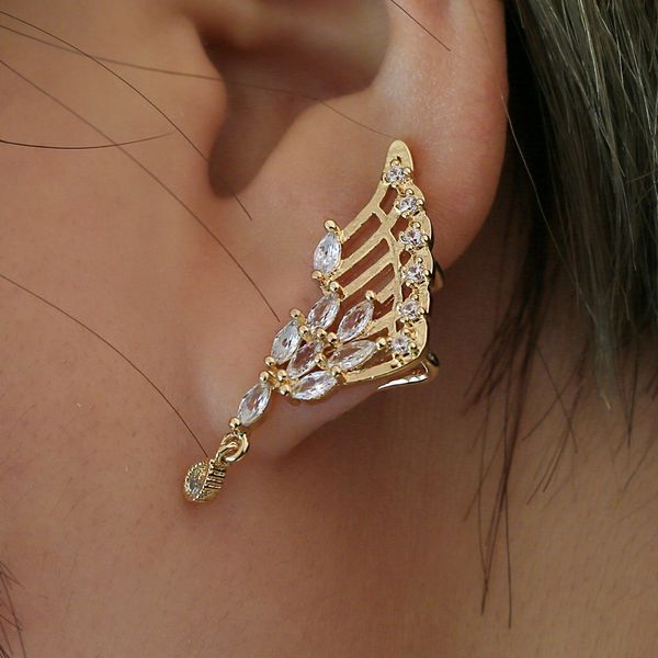jewelry supply fashion angel wings zircon earrings women stud earrings without pierced clips crystal single earrings, Silver
jewelry supply fashion angel wings zircon earrings women stud earrings without pierced clips crystal single earrings, Silver