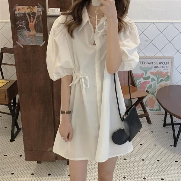 casual dresses make firm offers french hubble-bubble sleeve draw string design feeling dress hollow out loose shirt in summer, Black;gray
casual dresses make firm offers french hubble-bubble sleeve draw string design feeling dress hollow out loose shirt in summer, Black;gray