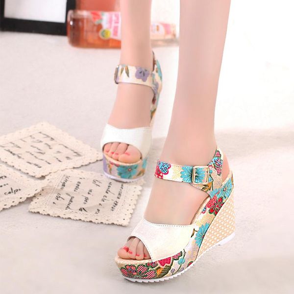 dress shoes summer women sandals platform wedges casual woman floral super high heels open toe slides slippers sandalias zapatos mujer, Black
dress shoes summer women sandals platform wedges casual woman floral super high heels open toe slides slippers sandalias zapatos mujer, Black