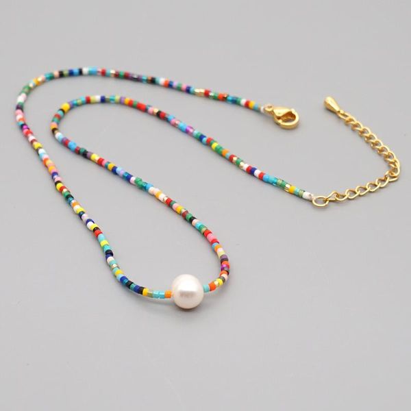 chains baroque natural freshwater pearl necklace jewelry long chain pendant colorful rice bead necklaces for wedding women, Silver
chains baroque natural freshwater pearl necklace jewelry long chain pendant colorful rice bead necklaces for wedding women, Silver