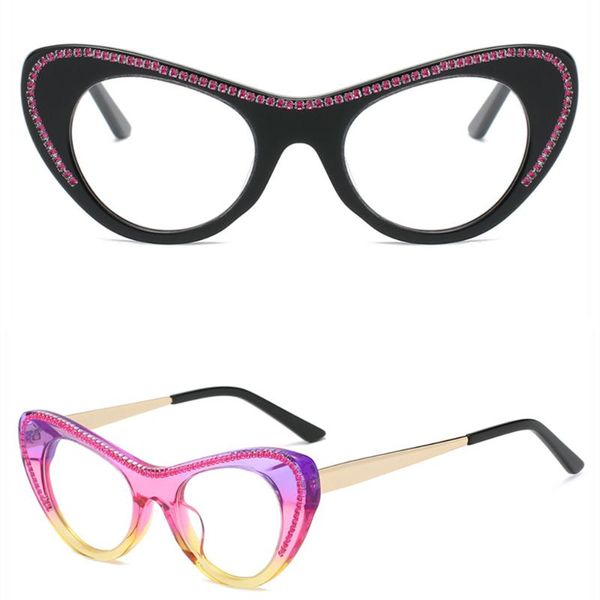 fashion sunglasses frames three color trend cat eye design sheet acetate retro glasses men's frame women's optical prescription, Black
fashion sunglasses frames three color trend cat eye design sheet acetate retro glasses men's frame women's optical prescription, Black
