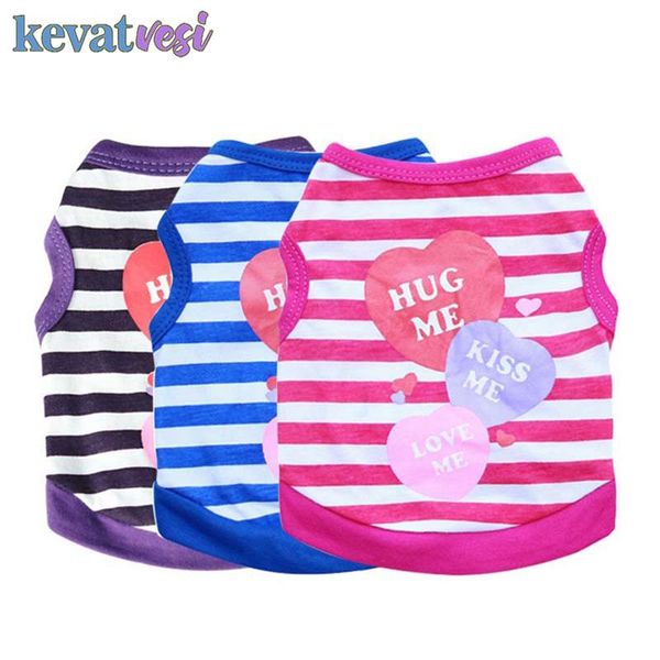 dog apparel striped t-shirt casual vest cute kiss me printed pattern cotton soft breathable summer small medium clothes
dog apparel striped t-shirt casual vest cute kiss me printed pattern cotton soft breathable summer small medium clothes