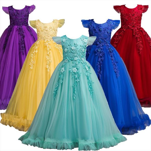 4 15 years kids girl dresses for girls wedding tulle lace long elegant princess party pageant formal gown teen children, Red;yellow
4 15 years kids girl dresses for girls wedding tulle lace long elegant princess party pageant formal gown teen children, Red;yellow