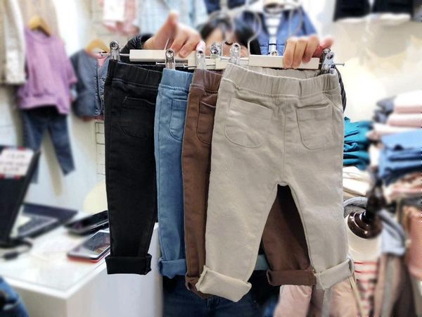 korean version of children's clothing spring western style front pocket simple micro stretch casual pants trousers, Blue
korean version of children's clothing spring western style front pocket simple micro stretch casual pants trousers, Blue