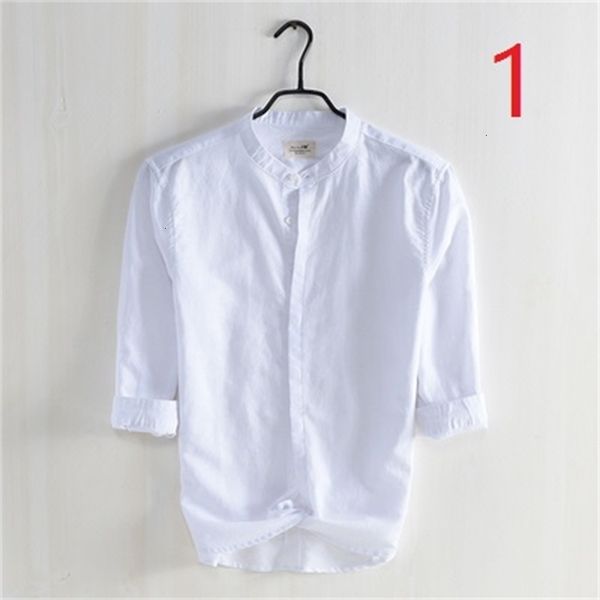 men's t-shirts small stand collar dark buckle seven-point sleeve cotton spring and summer fresh literary leisure linen white shirt hc1y, White;black
men's t-shirts small stand collar dark buckle seven-point sleeve cotton spring and summer fresh literary leisure linen white shirt hc1y, White;black