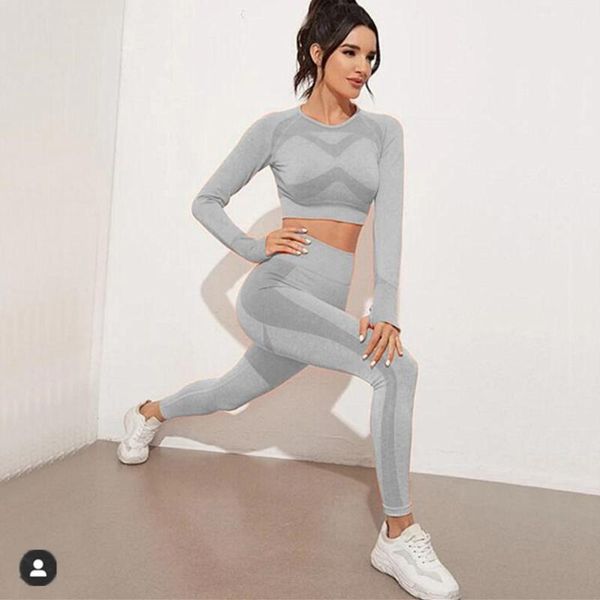 seamless yoga set women 2pcs sportwear clothing active wear gym suit long sleeve crop high waist elastic leggings outfit
seamless yoga set women 2pcs sportwear clothing active wear gym suit long sleeve crop high waist elastic leggings outfit
