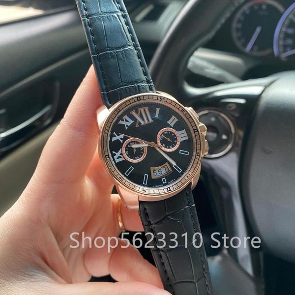 wristwatches multifunction quartz watch fashion sport chronograph calendar watches men genuine leather roman date clock, Slivery;brown
wristwatches multifunction quartz watch fashion sport chronograph calendar watches men genuine leather roman date clock, Slivery;brown