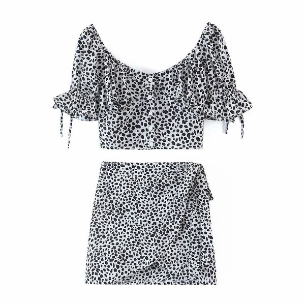 summer women's european and american style street fashion temperament retro dot print suit 210525, White
summer women's european and american style street fashion temperament retro dot print suit 210525, White