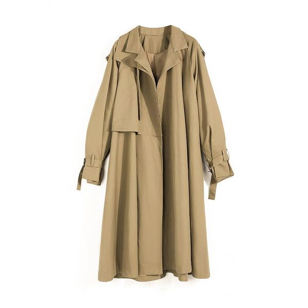 Women's Trench Coats 2021 Brand Womens Long Windbreaker Europe America Fashion Trend Double-Breasted Slim Female Coat With Belt, Tan;black
Women's Trench Coats 2021 Brand Womens Long Windbreaker Europe America Fashion Trend Double-Breasted Slim Female Coat With Belt, Tan;black