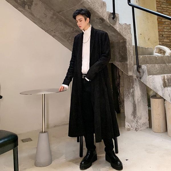 men's trench coats men hip hop punk loose casual belt vintage long suede windbreaker coat streetwear male women fashion overcoat jacket, Tan;black
men's trench coats men hip hop punk loose casual belt vintage long suede windbreaker coat streetwear male women fashion overcoat jacket, Tan;black