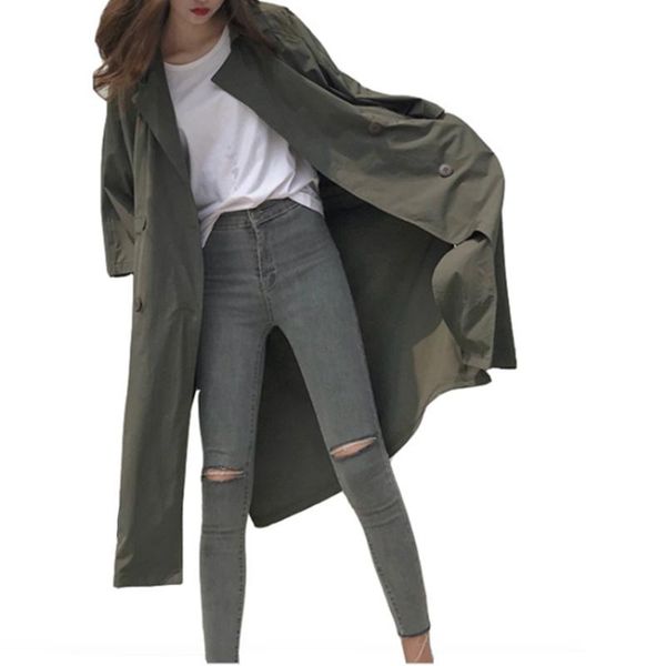 women's trench coats women windbreaker thin section solid color cardigan pocket button loose waist slimming bow tie, Tan;black
women's trench coats women windbreaker thin section solid color cardigan pocket button loose waist slimming bow tie, Tan;black