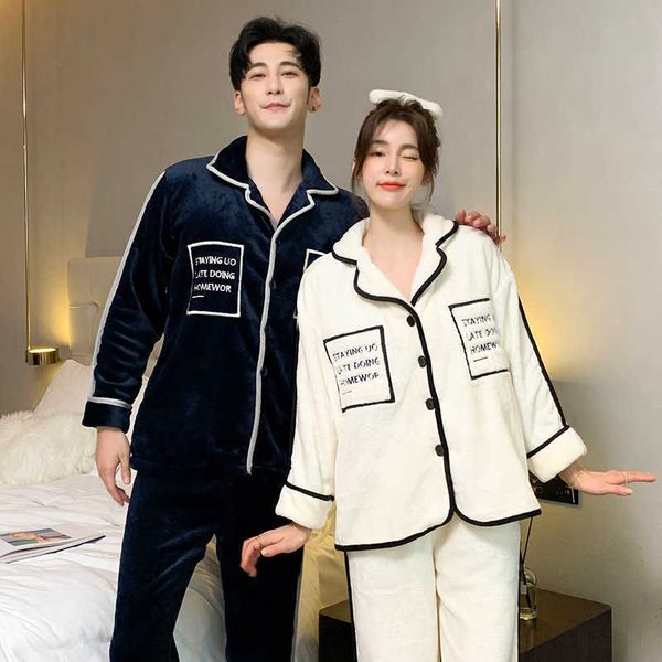 coral velvet couple pajamas winter thickened flannel long sleeve warm home clothes two-piece suit 2078 + 2079 dressing gown, White
coral velvet couple pajamas winter thickened flannel long sleeve warm home clothes two-piece suit 2078 + 2079 dressing gown, White