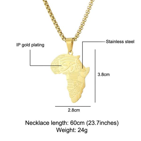 pendant necklaces wt-ren002 gold stainless steel africa map necklace ancient egypt eye of horus lady fashion jewerly, Silver
pendant necklaces wt-ren002 gold stainless steel africa map necklace ancient egypt eye of horus lady fashion jewerly, Silver
