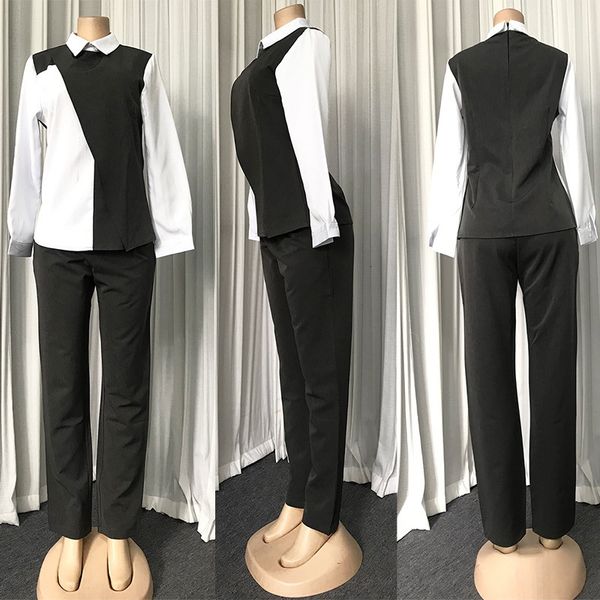 pant female two pieces black-white set contrast long office color ladies work wear elegant suits girly spring fashion 2r4v
pant female two pieces black-white set contrast long office color ladies work wear elegant suits girly spring fashion 2r4v