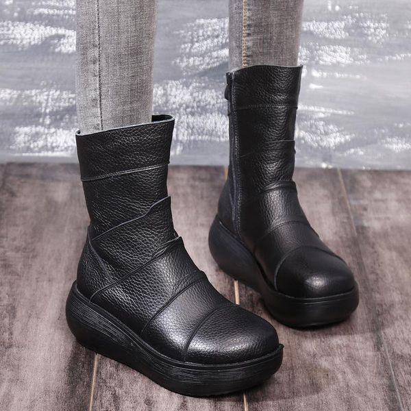 boots nice natural leather shoes women's winter female causal platform ankle for women black
boots nice natural leather shoes women's winter female causal platform ankle for women black