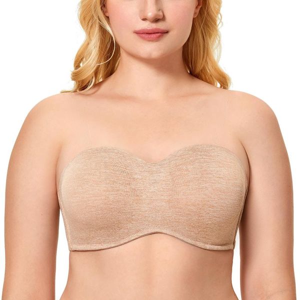 bras women's seamless underwire bandeau strapless minimizer bra for large bust plus size a-g cup, Red;black
bras women's seamless underwire bandeau strapless minimizer bra for large bust plus size a-g cup, Red;black
