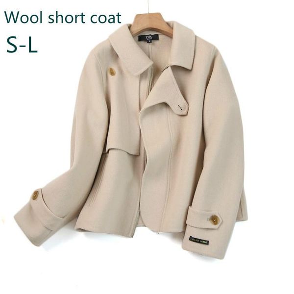 women's wool & blends handmade double-sided japanese original 2021 autumn and winter short ladies woolen coat women, Black
women's wool & blends handmade double-sided japanese original 2021 autumn and winter short ladies woolen coat women, Black