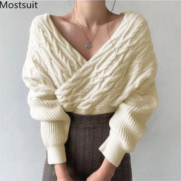 v-neck twisted knitted pullover sweater women spring full sleeve fashion elegant ladies korean jumpers femme 210518, White;black
v-neck twisted knitted pullover sweater women spring full sleeve fashion elegant ladies korean jumpers femme 210518, White;black