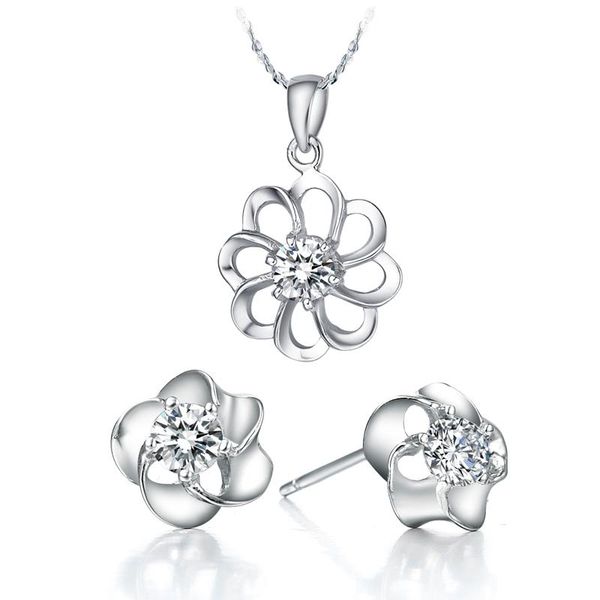 earrings & necklace petals series jewelry sets for women. bridal white, purple crystal gifts, Silver
earrings & necklace petals series jewelry sets for women. bridal white, purple crystal gifts, Silver
