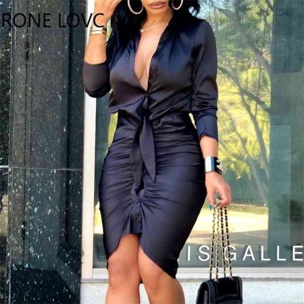 women lace-up solid color long sleeve midi dress shirt dress elegant fashion party dress, Black;gray
women lace-up solid color long sleeve midi dress shirt dress elegant fashion party dress, Black;gray