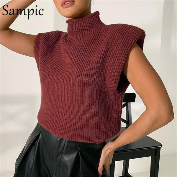 women's sweaters sampic sleeveless winter autumn fashion casual turtleneck knitted women sweater vest basic jumper shoulder pads femal, White;black
women's sweaters sampic sleeveless winter autumn fashion casual turtleneck knitted women sweater vest basic jumper shoulder pads femal, White;black