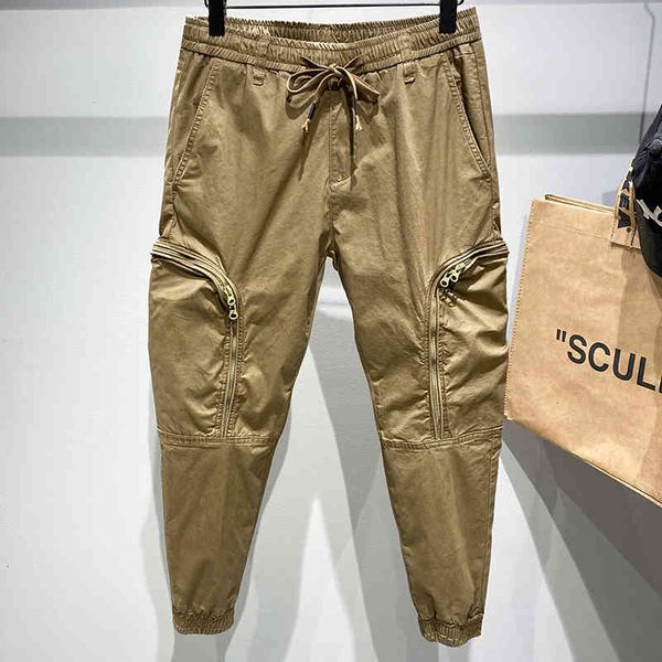 pant men's khaki trousers cotton overalls elastic waist multi-pocket men clothing casual jogging, Black
pant men's khaki trousers cotton overalls elastic waist multi-pocket men clothing casual jogging, Black