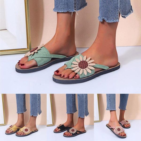 summer simple women's casual fashion flip flops suede flower toe anti-slip flat beach shoes zapatilla mujer slippers, Black
summer simple women's casual fashion flip flops suede flower toe anti-slip flat beach shoes zapatilla mujer slippers, Black