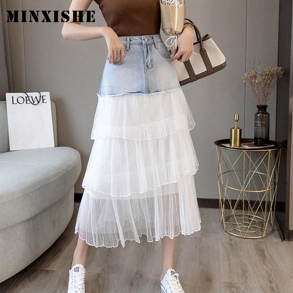 skirts women skirt 2021 plus size spring summer tutu denim long cascading polka dot falda a-line jeans patchwork mesh ladies, Black
skirts women skirt 2021 plus size spring summer tutu denim long cascading polka dot falda a-line jeans patchwork mesh ladies, Black
