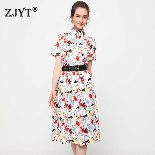 women fashion summer runway dress festa elegant designers short sleeve cartoon print robe femme holiday vestidos 210601, Black;gray
women fashion summer runway dress festa elegant designers short sleeve cartoon print robe femme holiday vestidos 210601, Black;gray