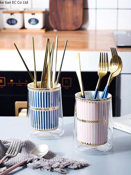storage bottles & jars light luxury ceramic chopstick cage household high borosilicate glass drain knife fork spoon rack kitchen container
storage bottles & jars light luxury ceramic chopstick cage household high borosilicate glass drain knife fork spoon rack kitchen container