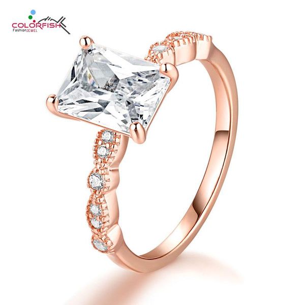 cluster rings colorfish rose gold plated 925 sterling silver rectangle cut cubic zirconia engagement ring for women anniversary jewelry, Golden;silver
cluster rings colorfish rose gold plated 925 sterling silver rectangle cut cubic zirconia engagement ring for women anniversary jewelry, Golden;silver