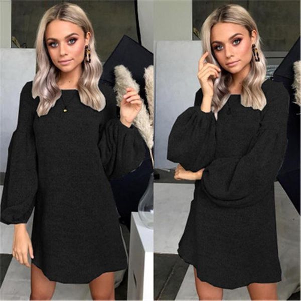casual dresses lantern sleeve fashion women knitted dress plus size loose solid color o-neck mini female autumn thin pregnant, Black;gray
casual dresses lantern sleeve fashion women knitted dress plus size loose solid color o-neck mini female autumn thin pregnant, Black;gray
