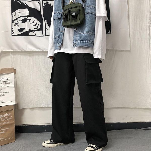 women's pants & capris hippie streetwear black cargo women korean fashion oversize hip hop wide leg trousers for female dark academia, Black;white
women's pants & capris hippie streetwear black cargo women korean fashion oversize hip hop wide leg trousers for female dark academia, Black;white