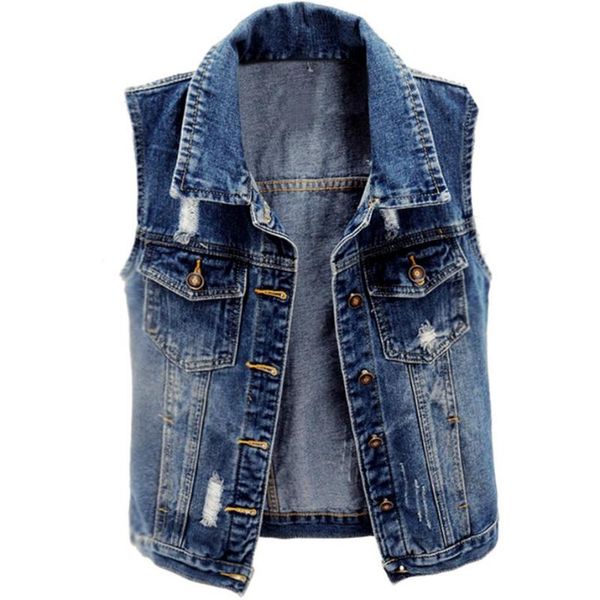 women's vests plus size 5xl denim vest women coat spring autumn jeans coats hole short sleeveless, Black;white
women's vests plus size 5xl denim vest women coat spring autumn jeans coats hole short sleeveless, Black;white