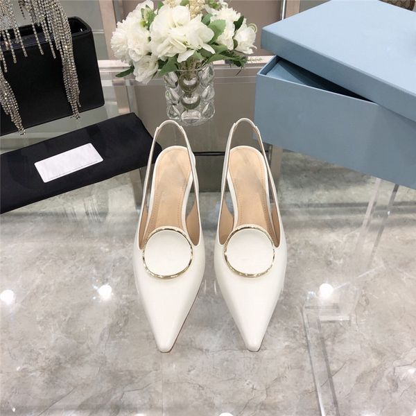 slippers sandals metal round button pointed high heel shoes women's cross grain cowhide baotou kitten heel sandals summer back trip str, Black
slippers sandals metal round button pointed high heel shoes women's cross grain cowhide baotou kitten heel sandals summer back trip str, Black