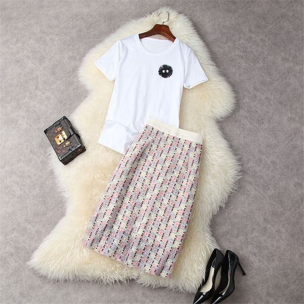 two piece dress mode will see women's clothes sleeve short white t shirt and embroidery pencil skirt 2 suit piece of the lady's of
two piece dress mode will see women's clothes sleeve short white t shirt and embroidery pencil skirt 2 suit piece of the lady's of