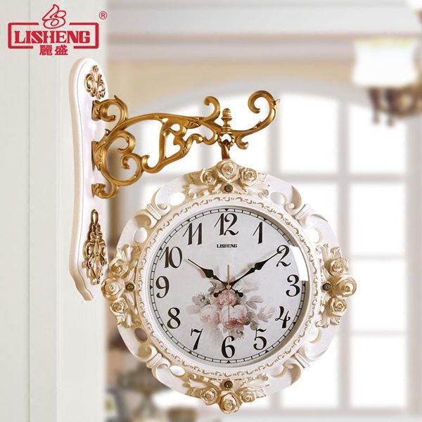 wall clocks european double-sided clock living room mute two sides hanging table creative garden modern minimalist
wall clocks european double-sided clock living room mute two sides hanging table creative garden modern minimalist