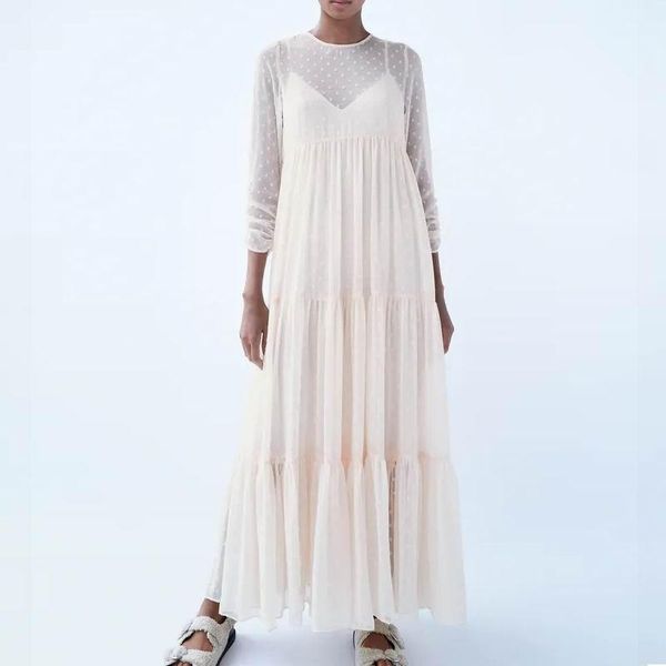 casual dresses women long dress autumn 2021 fashion sleeve chiffon with lining inside feminino vestidos, Black;gray
casual dresses women long dress autumn 2021 fashion sleeve chiffon with lining inside feminino vestidos, Black;gray