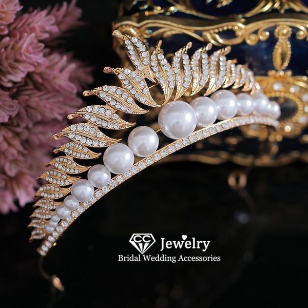 hair clips & barrettes pearl crown wedding accessories for women bridal headwear engagement ornaments leaf shape vintage diadems pageant, Golden;silver
hair clips & barrettes pearl crown wedding accessories for women bridal headwear engagement ornaments leaf shape vintage diadems pageant, Golden;silver