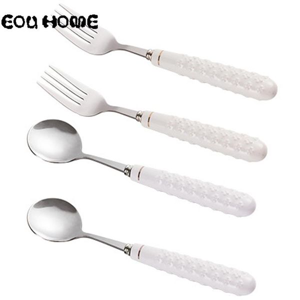 forks 4 pcs/lot tableware set ceramics handle stainless steel cutlery western el luxury fork teaspoon household dinnerware
forks 4 pcs/lot tableware set ceramics handle stainless steel cutlery western el luxury fork teaspoon household dinnerware