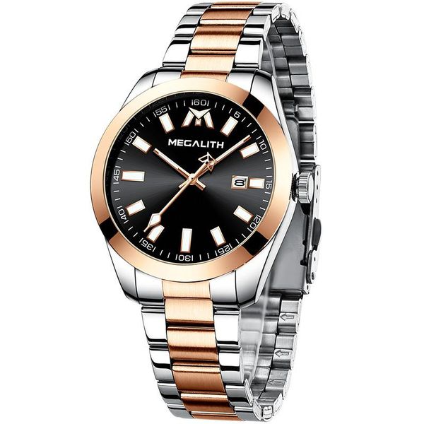 luxury watches men rose gold full steel luminous waterproof analog date gift clock business wristwatches 8603, Slivery;brown
luxury watches men rose gold full steel luminous waterproof analog date gift clock business wristwatches 8603, Slivery;brown