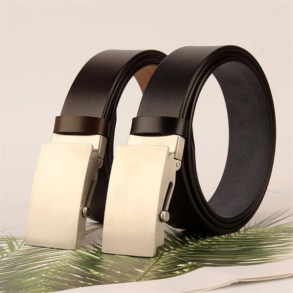 belts stainless steel buckle head toothless non-porous belt male leather automatic pure layer cowhide men simple, Black;brown
belts stainless steel buckle head toothless non-porous belt male leather automatic pure layer cowhide men simple, Black;brown