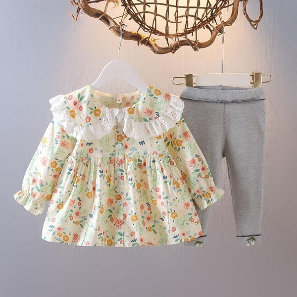 clothing sets spring & autumn girls' dress + bottoming trousers two-piece long-sleeved baby girl's temperament thin section set, White
clothing sets spring & autumn girls' dress + bottoming trousers two-piece long-sleeved baby girl's temperament thin section set, White