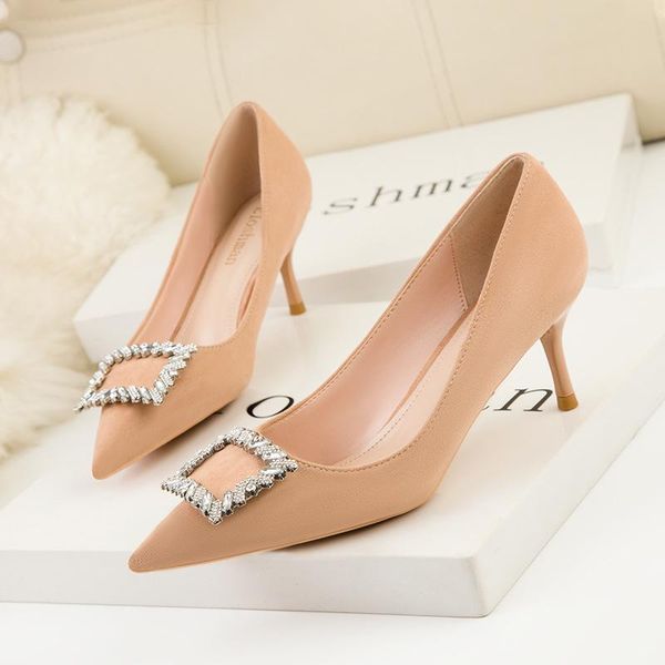 dress shoes women stripper 9.5cm high heels flock pumps lady scarpins wedding bridal apricot crystal buckle stiletto, Black
dress shoes women stripper 9.5cm high heels flock pumps lady scarpins wedding bridal apricot crystal buckle stiletto, Black