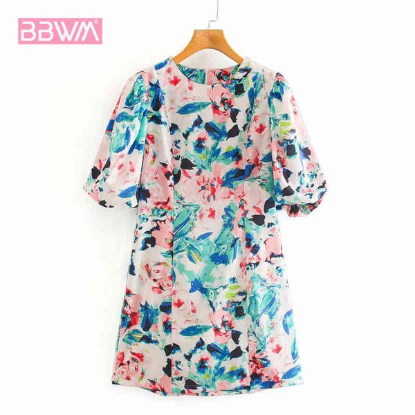 plant print round neck lantern sleeve loose short sleeve women's dress harajuku sweet vintage casual chic female dresses 210507, Black;gray
plant print round neck lantern sleeve loose short sleeve women's dress harajuku sweet vintage casual chic female dresses 210507, Black;gray