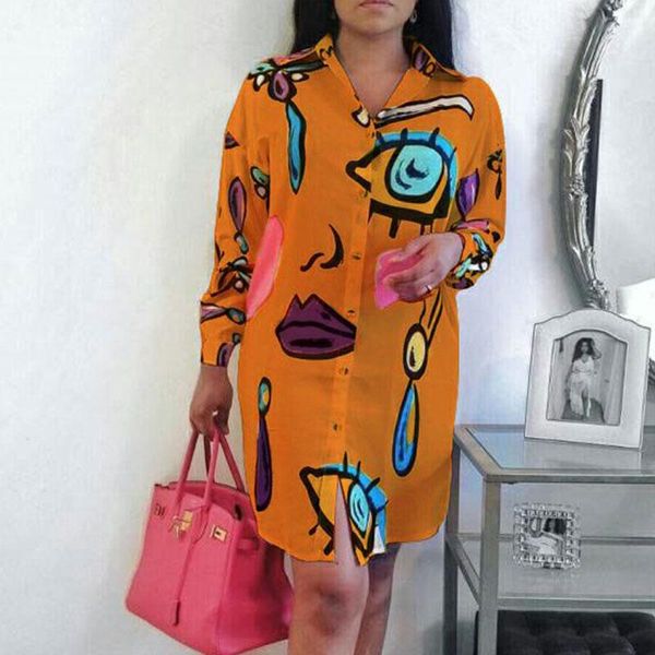 casual dresses women cartoon shirt dress autumn long sleeve short ladies loose beach streetwear vestido playa, Black;gray