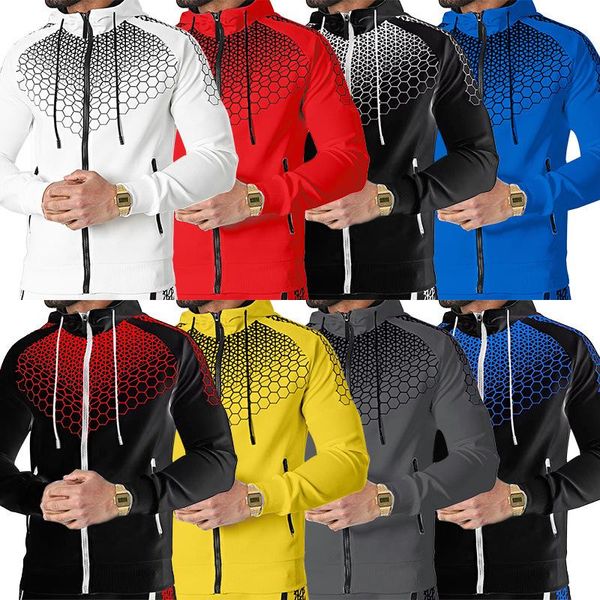 men's tracksuits men's sportswear suit track and field hooded pants street fashion casual coat spring autumn 2-piece set, Gray
men's tracksuits men's sportswear suit track and field hooded pants street fashion casual coat spring autumn 2-piece set, Gray