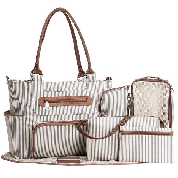 diaper bags 7pcs/set mummy bag large capacity mom baby multi-function nappy tote travel with stroller straps
diaper bags 7pcs/set mummy bag large capacity mom baby multi-function nappy tote travel with stroller straps