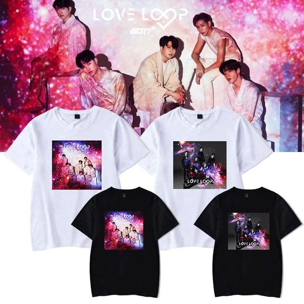yugyeom bambam jackson mark junior jb t-shirt kpop boy group got7 love loop versatile short sleeve trendy street women's, White
yugyeom bambam jackson mark junior jb t-shirt kpop boy group got7 love loop versatile short sleeve trendy street women's, White